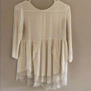 Cream lace blouse